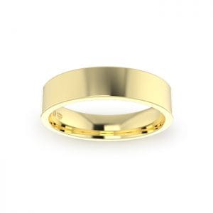 Gents-Wedding-Ring-Yellow-Gold-Flat-5mm-Top