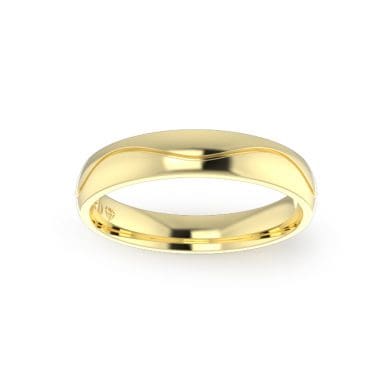 Gents-Wedding-Ring-Yellow-Gold-Wave-4mm-Top