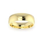 Gents-Wave Wedding-Ring-Yellow-Gold-6mm-Top