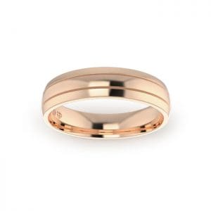 Gents-Wedding-ring-Rose-Gold-Double-Groove-5mm-Top