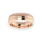Gents-Wedding-ring-Rose-Gold-Double-Groove-6mm-Top