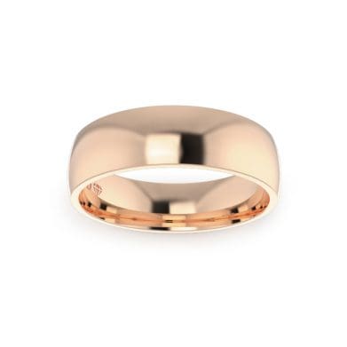 Gents-Wedding-ring-Rose-Gold-Quater-Round-6mm
