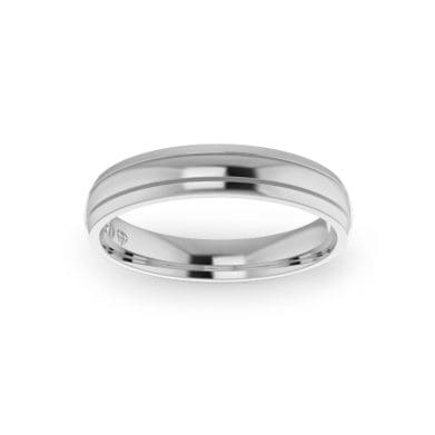 Gents-Wedding-ring-White-Gold-Double-Groove-4mm-Top