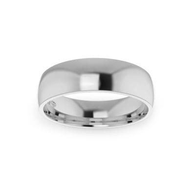 Gents-Wedding-ring-White-Gold-Quater-Round-6mm