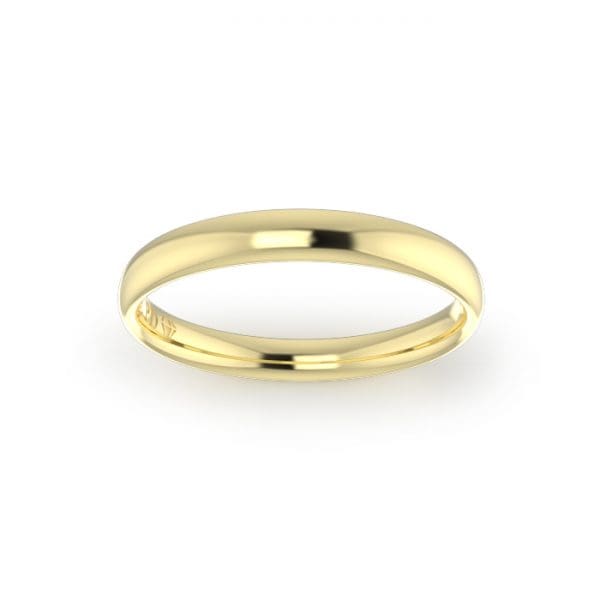 Gents-Wedding-ring-Yellow-Gold-Ellipse-3mm-Top