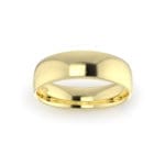 Gents-ellipse Wedding-ring-Yellow-Gold-6mm-Top