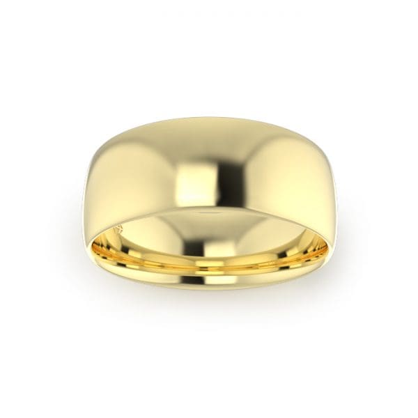 Gents-Wedding-Ring-Plat-Concave-3mm-Top