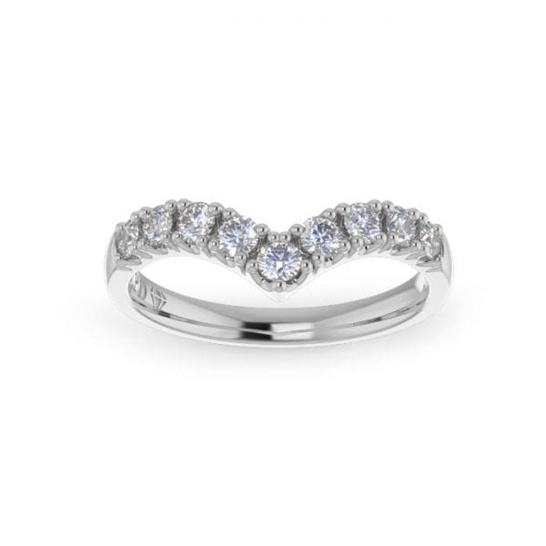 Ladies-Wedding-Diamond-Ring-Pointed-WG-Scallop Pave-2.5mm