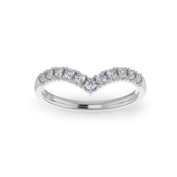 Ladies-Wedding-Diamond-Ring-Pointed-WG-Scallop Pave-2mm