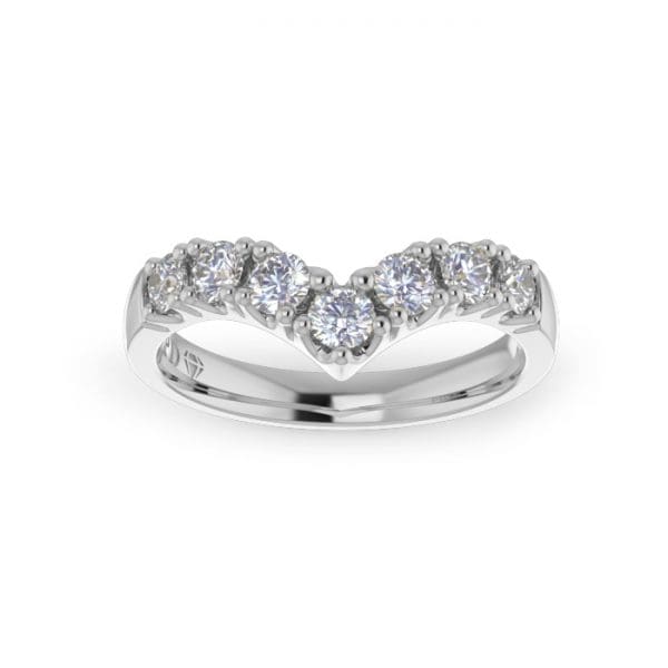 Ladies-Wedding-Diamond-Ring-Pointed-WG-Scallop Pave-3mm