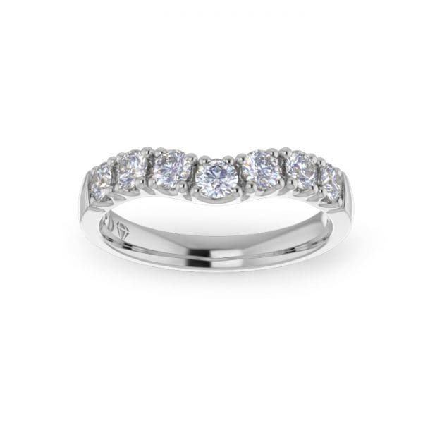 Ladies-Wedding-Diamond-Ring-WG-Curved-Scallop Pave-3mm