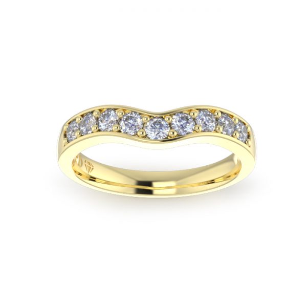 Ladies-Wedding-Diamond-Ring-YG-Pave-Curved-3mm