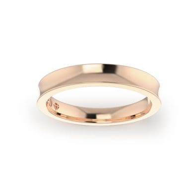 Ladies-Wedding-Ring-Rose-Gold-Concave-Top-3.00mm