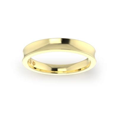 Ladies-Wedding-Ring-Yellow-Gold-Concave-Top-3.00mm