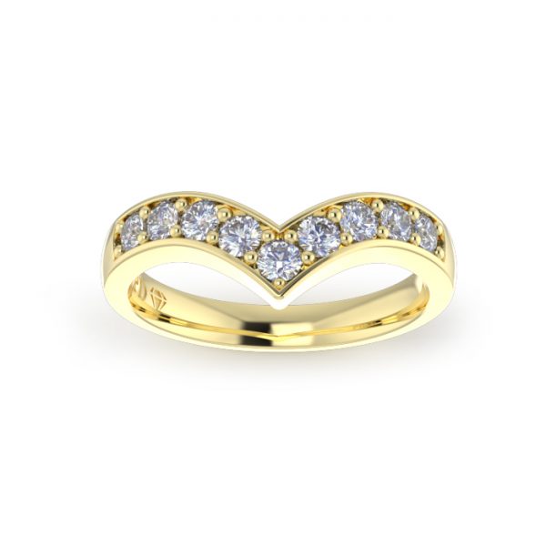 Ladies-Wedding-YG-Diamond-Ring-Pave-Pointed-3mm