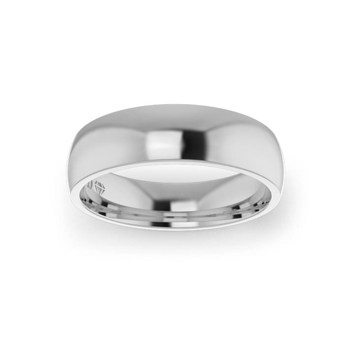 Ladies-Wedding-ring-PLAT-Quarter Round-Top-5.00mm