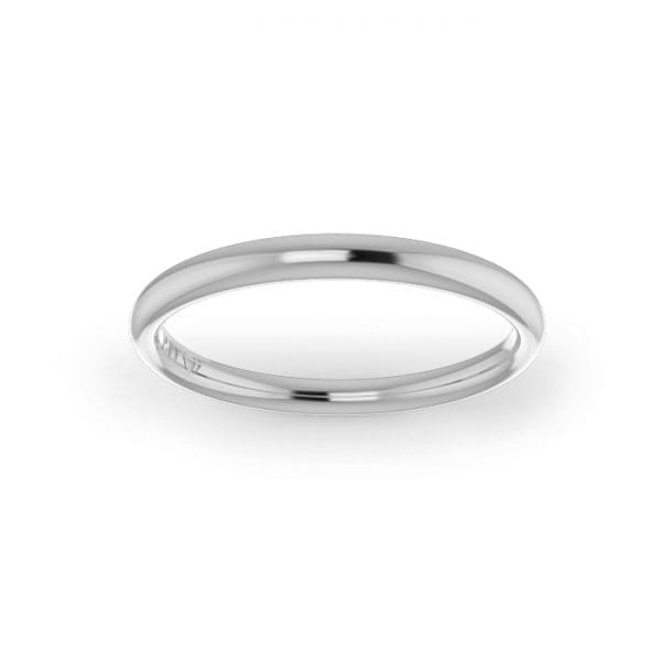white gold wedding ring 2.5mm