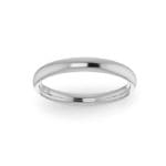 Ladies-Wedding-ring-White-Gold-Ellipse-Top-2.50mm white gold wedding ring 3mm