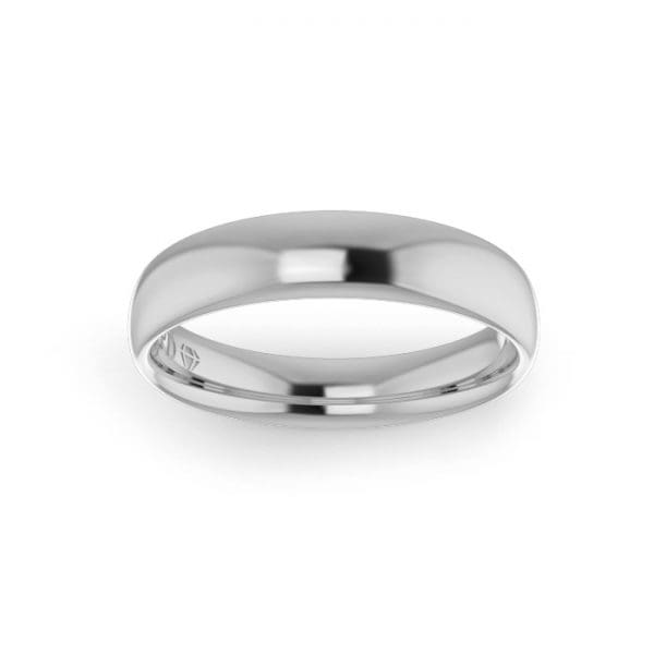 white gold wedding ring 4mm