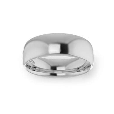 white gold wedding ring 6mm