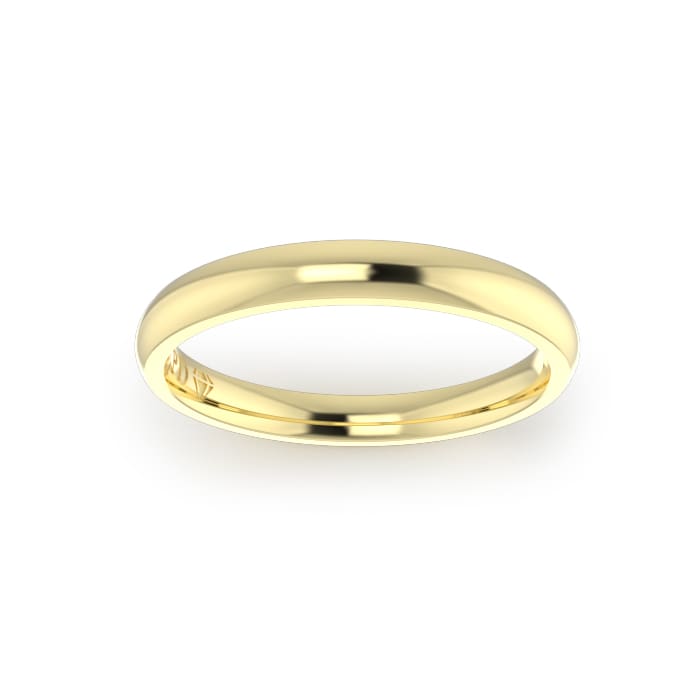 Ladies-Wedding-ring-Yellow-Gold-Quarter Round-Top-2.50mm Ladies-Wedding-ring-Yellow-Gold-Quarter Round-Top-2.50mm