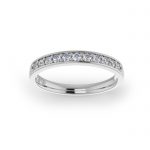 Video White Gold 2.5mm Pave wedding ring Video White Gold 2.5mm Pave wedding ring