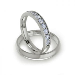 ladies white gold wedding rings