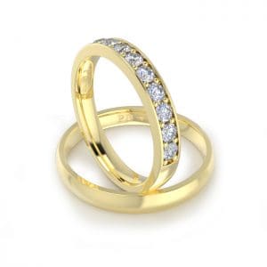 Womans Yellow Gold Wedding Rings