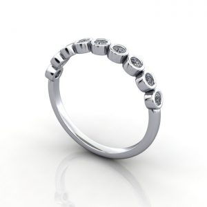 Anniversary Ring RA4 Platinum 3D