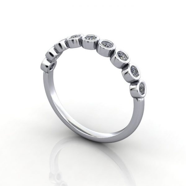 Anniversary Ring RA4 Platinum 3D