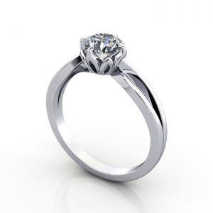 Video Diamond-Solitaire Ring-RS8-Round-Brilliant-Cut-Platinum-3D