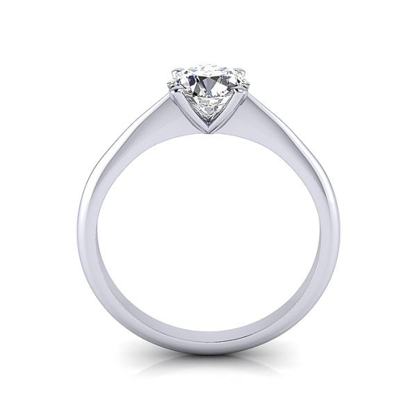 Diamond Ring RS3-round-White Gold-TF