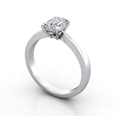 Diamond-Ring-Solitaire-Emerald-RS27-Platinum-3D