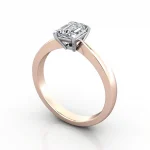 Diamond-Ring-Solitaire-Emerald-RS27-Rose-3D Diamond-Ring-Solitaire-Emerald-RS27-Rose-3D