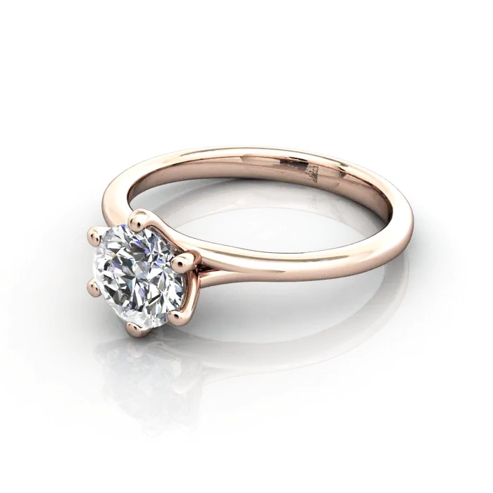 Diamond-Ring-Solitaire-Round-Brilliant-RS13-Rose-LF
