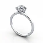 Diamond-Ring-Solitaire-Round-Brilliant-RS13-White Gold-3D