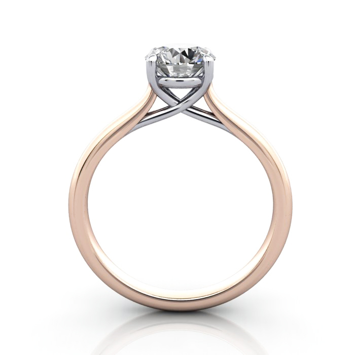 Diamond Solitaire RS44 Round Rose TF
