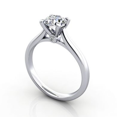 Diamond Solitaire RS45 Round Platinum 3D