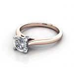 Diamond Solitaire RS45 Round Rose LF