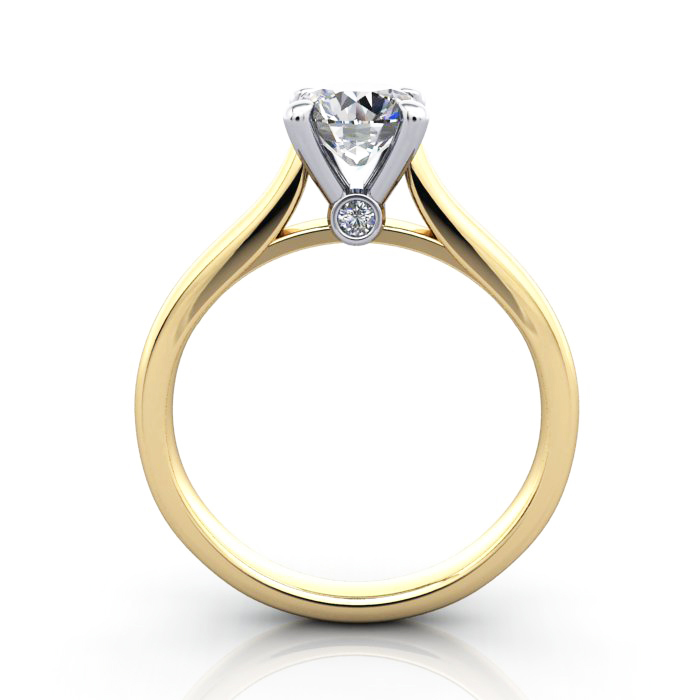 Diamond Solitaire RS45 Round Yellow TF
