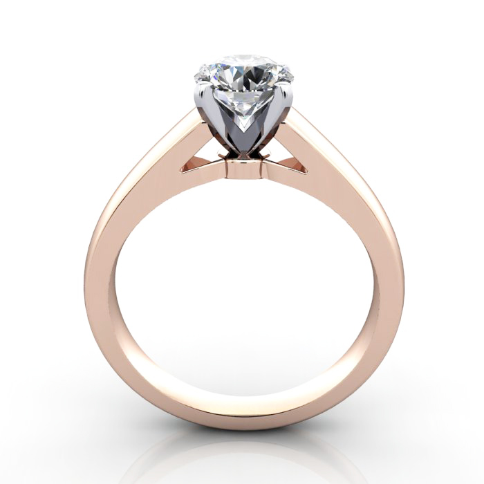 Diamond Solitaire RS46 Round Rose TF