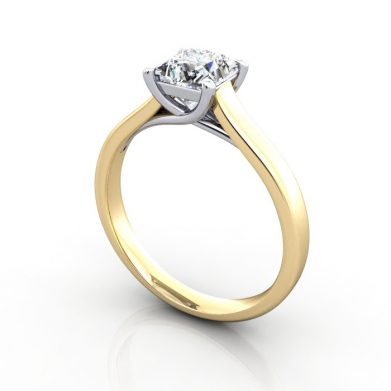 Engagement-Ring-Princess-Cut-RS12-Yellow-Gold-3D-Thumbnail