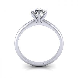 Engagement Ring RS2 round Platinum TF