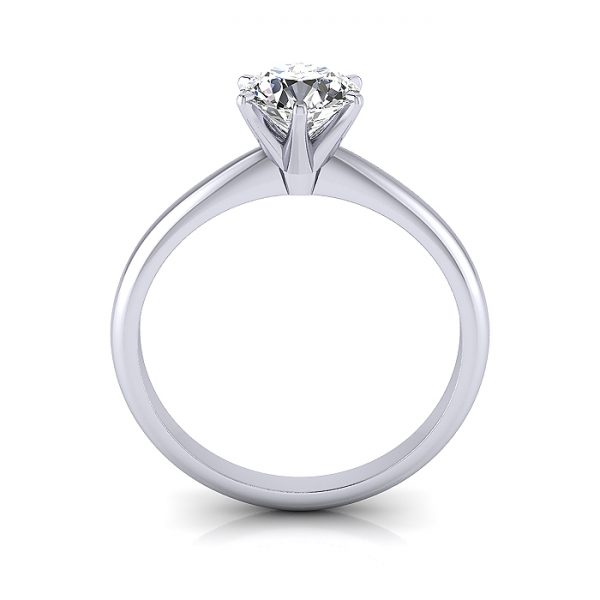 Engagement Ring RS2 round Platinum TF