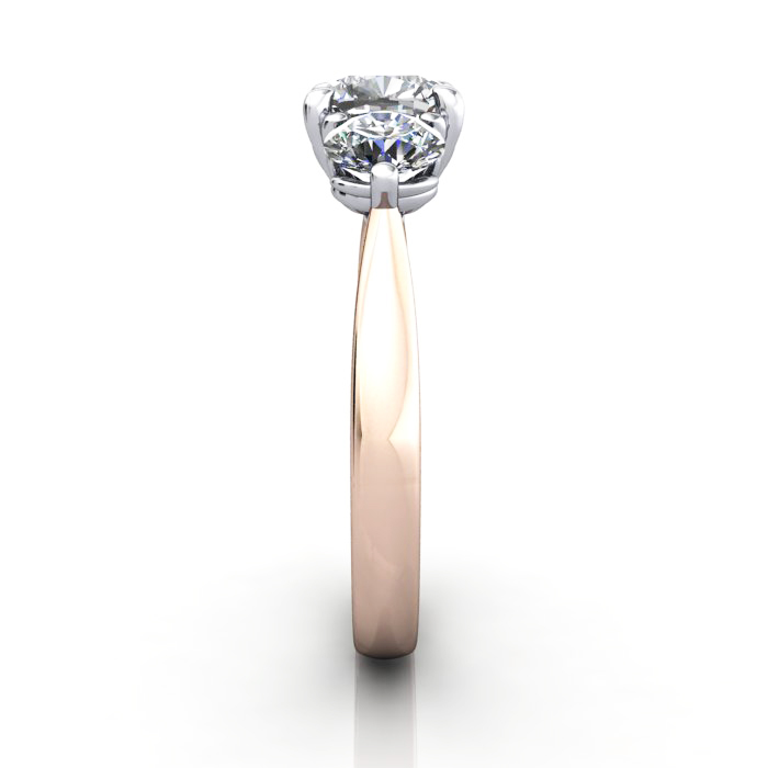 Engagement Ring RT3-Cush-RG-SV Engagement Ring RT3-Cush-RG-SV