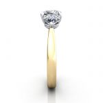Engagement Ring RT3-Cush-YG-SV Engagement Ring RT3-Cush-YG-SV