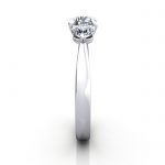 Engagement Ring RT3-Round-Plat-SV Engagement Ring RT3-Round-Plat-SV