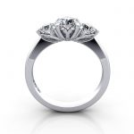 Engagement Ring RT3-Round-Plat-TF Engagement Ring RT3-Round-Plat-TF