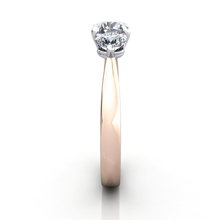 Engagement Ring RT3-Round-RG-SV Engagement Ring RT3-Round-RG-SV