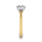 Engagement Ring, Yellow, Round Cut Diamond, RSA4, SV Engagement Ring, Yellow, Round Cut Diamond, RSA4, SV